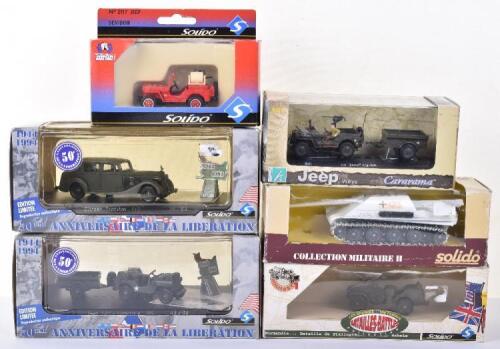 Four Solido Boxed Military Vehicles