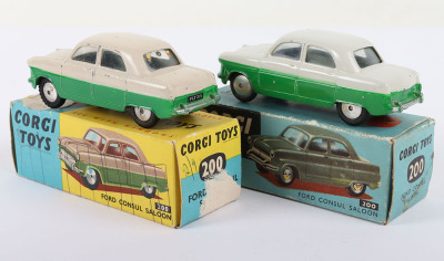 Two Boxed Corgi Toys Ford Consul Saloons, - 2