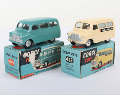 Two Boxed Vintage Corgi Toys Bedford Vans