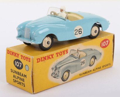 Dinky Toys 107 Sunbeam Alpine Sports (Competition Finish)