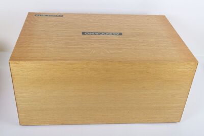 Meccano No.10 outfit in four drawer wooden cabinet, 1970s - 2
