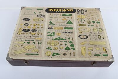 Meccano empty outfit No.10 wooden cabinet and another - 8
