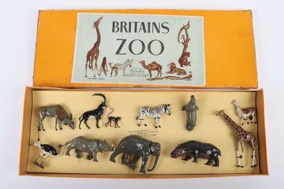 Britains boxed set 11Z Zoo animals, 1950s,