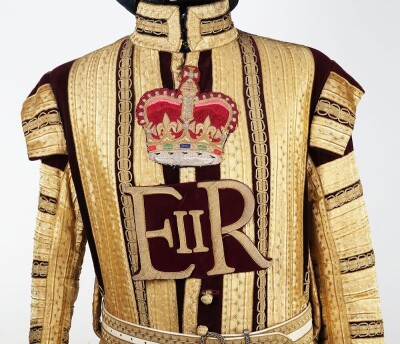 Household Cavalry State Coat, Belt & Jockey Cap. - 2