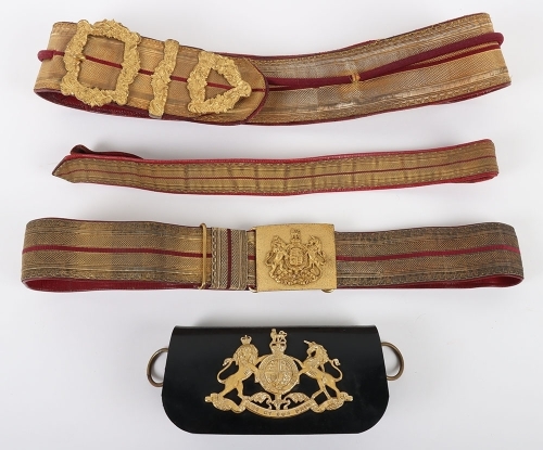 Blues & Royals Royal Horse Guards Officers Pouch Belt, Pouch and Waist Belt