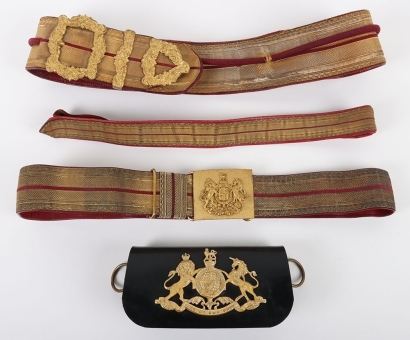 Blues & Royals Royal Horse Guards Officers Pouch Belt, Pouch and Waist Belt