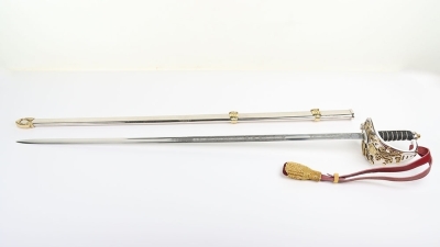 Household Cavalry Royal Horse Guards Officers Sword on Stand - 5