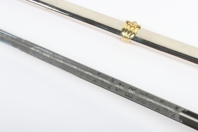 Household Cavalry Royal Horse Guards Officers Sword on Stand - 6