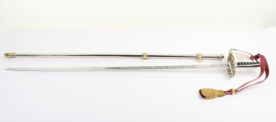 Household Cavalry Royal Horse Guards Officers Sword on Stand - 8