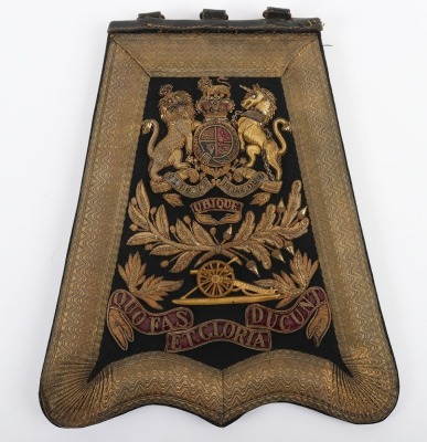 Royal Artillery Officer Full Dress Embroidered Sabretache & Pouch - 4