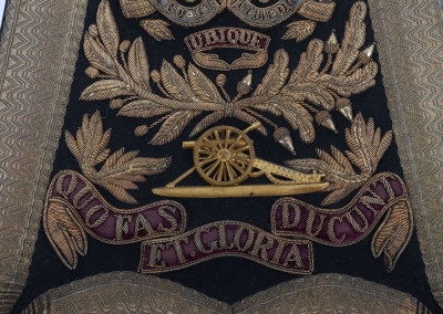 Royal Artillery Officer Full Dress Embroidered Sabretache & Pouch - 6