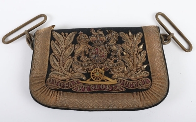 Royal Artillery Officer Full Dress Embroidered Sabretache & Pouch - 8