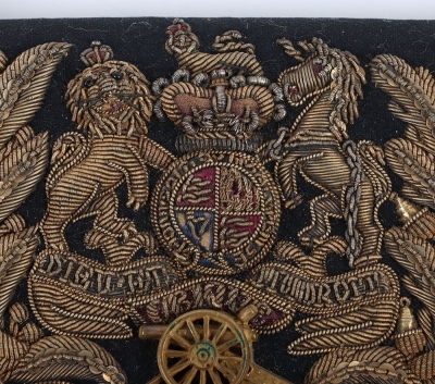 Royal Artillery Officer Full Dress Embroidered Sabretache & Pouch - 9