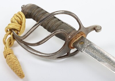 Edward VII Royal Artillery 1821 Pattern Officers Sword - 7