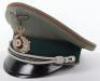 German Army Motor Reconnaissance (Heer Aufklärungsabteilung) Officers Peaked Cap - 2