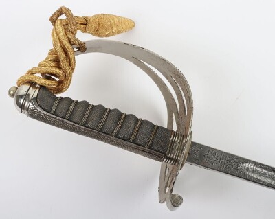 George V Scots Guards 1854 Pattern Officers Sword by Wilkinson, 64827, - 5