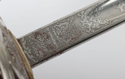 George V Scots Guards 1854 Pattern Officers Sword by Wilkinson, 64827, - 17