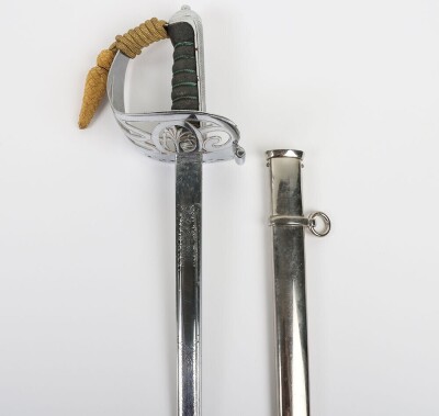George V Welsh Guards Officers 1854 Pattern Field Officers Sword - 2