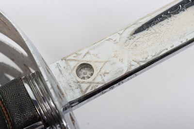 George V Welsh Guards Officers 1854 Pattern Field Officers Sword - 17