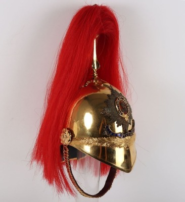 1st Kings Dragoon Guards Officers 1871 Pattern Full Dress Helmet - 5