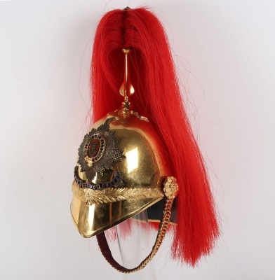 1st Kings Dragoon Guards Officers 1871 Pattern Full Dress Helmet - 7