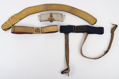 1st Kings Dragoon Guards Full Dress Pouch Belt, Pouch & Waist Belt