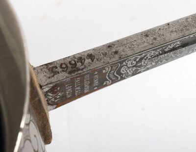 1st Kings Dragoon Guards 1912 Pattern Officers Sword by Wilkinson, 44663 - 7