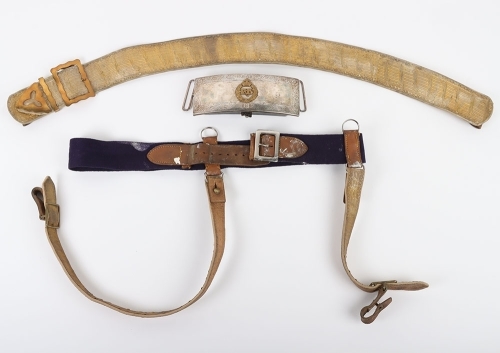 2nd (Queen&rsquo;s Bays) Dragoon Guards Officers Full Dress Pouch Belt, Pouch and Slings