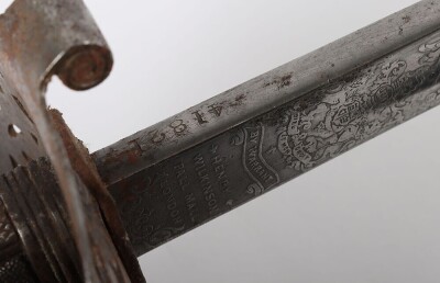 2nd Dragoon Guards 1888 Pattern Heavy Cavalry Sword by Wilkinson, 41821, - 11