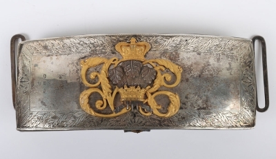 3rd (Prince of Wales Own) Dragoon Guards Officers Full Dress Pouch & Waist Belts. - 3