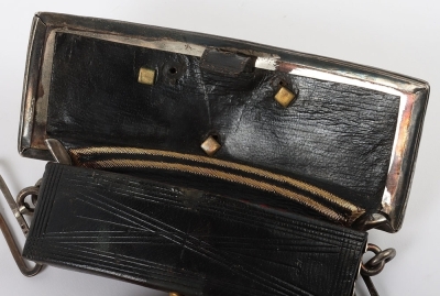 3rd (Prince of Wales Own) Dragoon Guards Officers Full Dress Pouch & Waist Belts. - 9