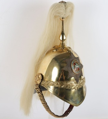 4th Royal Irish Dragoon Guards Officers 1871 Pattern Full Dress Helmet - 5