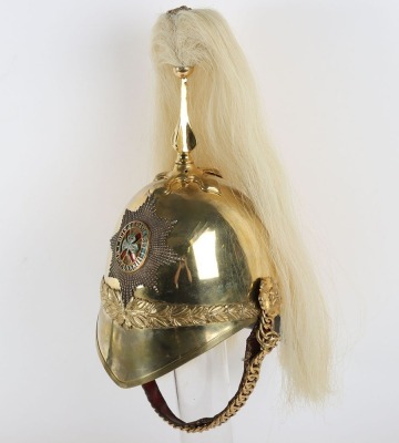 4th Royal Irish Dragoon Guards Officers 1871 Pattern Full Dress Helmet - 6