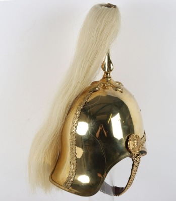 4th Royal Irish Dragoon Guards Officers 1871 Pattern Full Dress Helmet - 9
