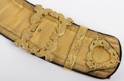 1st Kings Dragoon Guards Full Dress Pouch Belt, Pouch & Waist Belt - 6