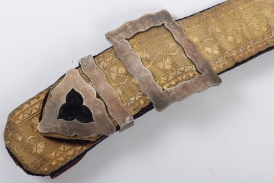 4th Royal Irish Dragoon Guards Officers Full Dress Pouch Belt, Pouch and Waist Belt - 11