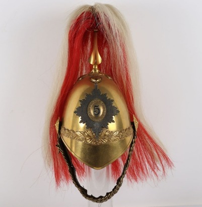 5th Princess Charlottes Dragoon Guards Officers 1871 Pattern Full Dress Helmet