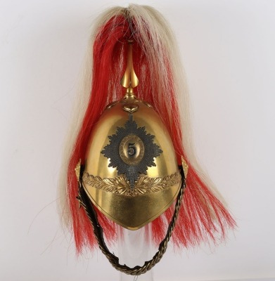 5th Princess Charlottes Dragoon Guards Officers 1871 Pattern Full Dress Helmet