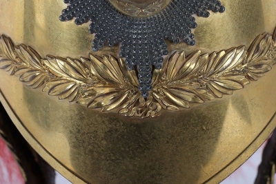 5th Princess Charlottes Dragoon Guards Officers 1871 Pattern Full Dress Helmet - 3