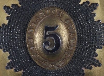 5th Princess Charlottes Dragoon Guards Officers 1871 Pattern Full Dress Helmet - 4