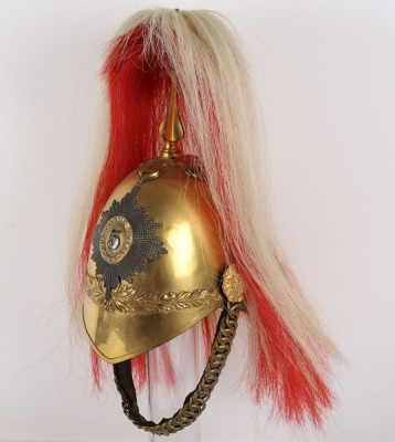 5th Princess Charlottes Dragoon Guards Officers 1871 Pattern Full Dress Helmet - 8