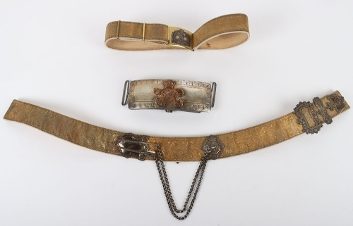 6th Dragoon Guards Carabineers Officers Full Dress Pouch Belt, Pouch & Waist Belt.