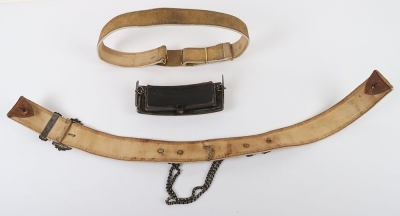 6th Dragoon Guards Carabineers Officers Full Dress Pouch Belt, Pouch & Waist Belt. - 5