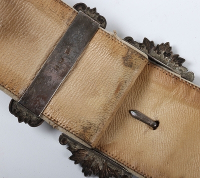 6th Dragoon Guards Carabineers Officers Full Dress Pouch Belt, Pouch & Waist Belt. - 7