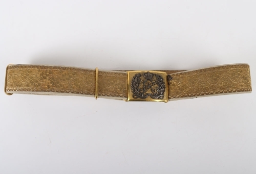 6th Dragoons Carabineers Officers Full Dress Waist Belt