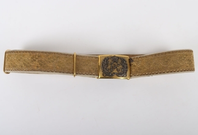 6th Dragoons Carabineers Officers Full Dress Waist Belt
