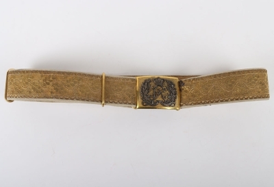 6th Dragoons Carabineers Officers Full Dress Waist Belt