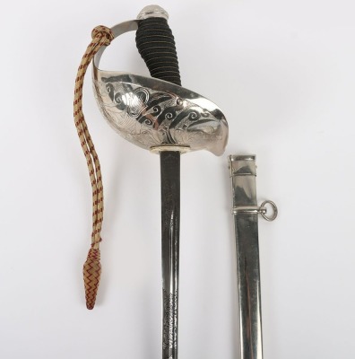 George V 6th Dragoon Guards Officers 1912 Pattern Cavalry Sword - 2