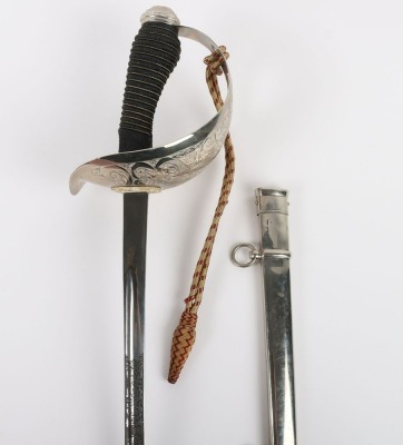 George V 6th Dragoon Guards Officers 1912 Pattern Cavalry Sword - 3