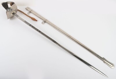 George V 6th Dragoon Guards Officers 1912 Pattern Cavalry Sword - 4